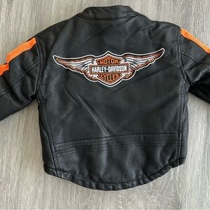 Harley-Davidson Youth Jacket with Black and Orange Accents